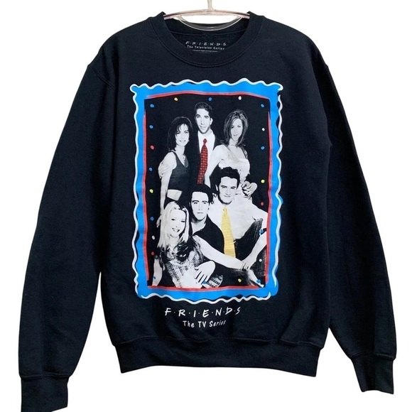 Friends TV Television Series Official Photo Frame Sweatshirt Full Cast Small - Picture 6 of 6